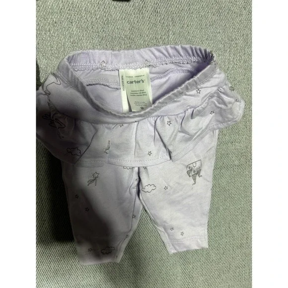 Carters Bodysuits Pants Set Baby Newborn NB Multicolor Floral Farm 8pc Lot - Picture 4 of 9